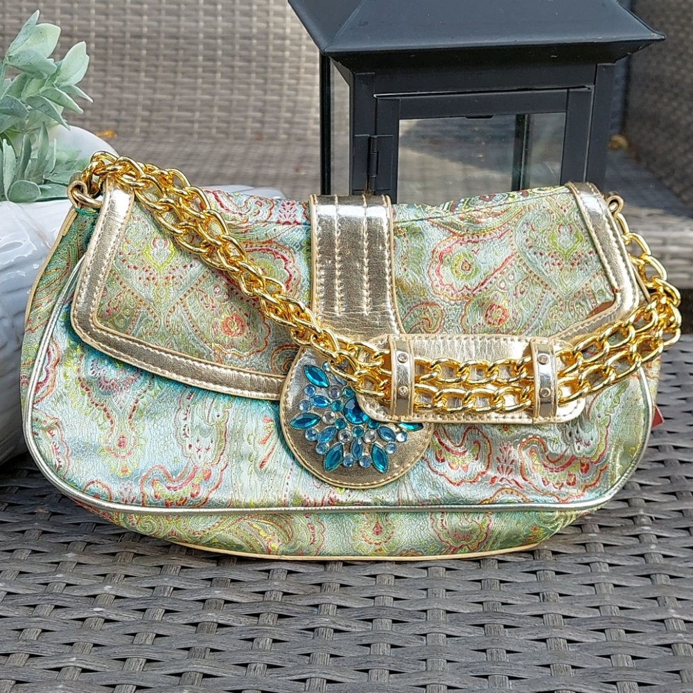 Vintage silk hand bag